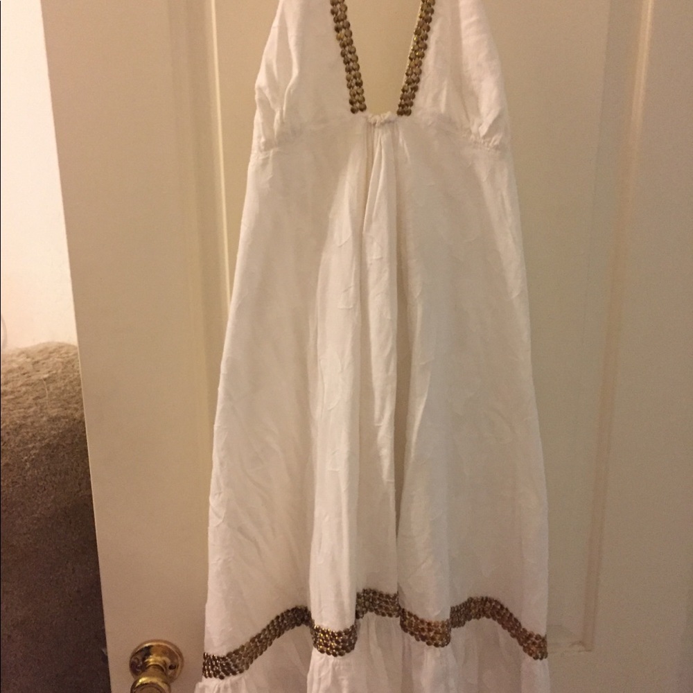 Vix Super Sexy Grommet Detail Halter Wrap Dress